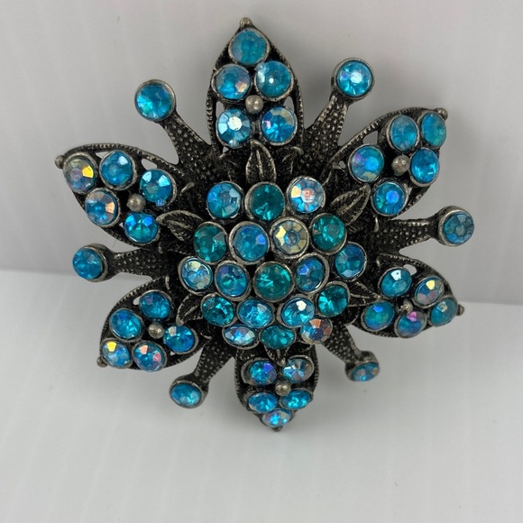 Brooch Lot Silver and Turquoise - Picture 2 of 12